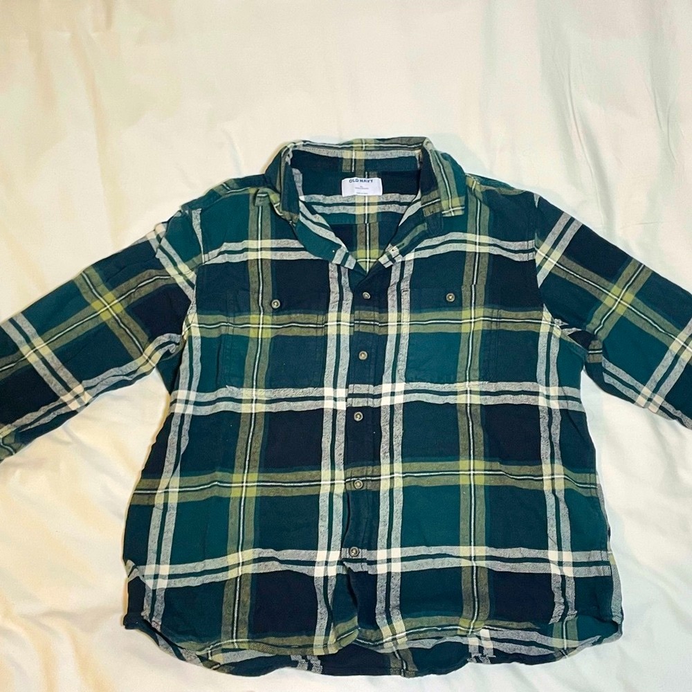 Old Navy Green Plaid flannel